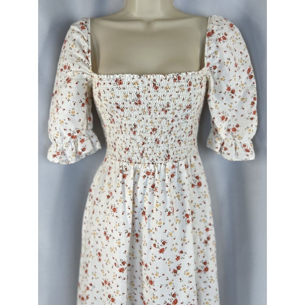NEW Reformation Marabella Midi Dress in Veronica Print $248 - Picture 4 of 13